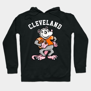 Cleveland Football Rally Possum Orange Jersey Hoodie